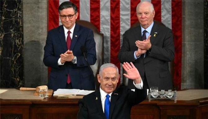 نتنياهو في الكونغرس.. وغزة خارجه